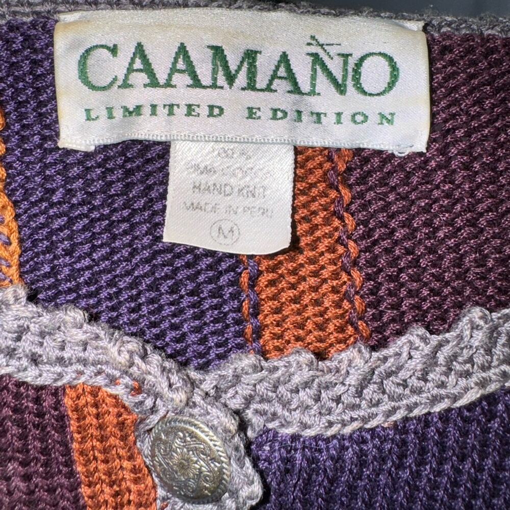 EUC Caamano Limited: Gorgeous Multi-colored Peruvian Hand Knit Sweater - Picture 6 of 6